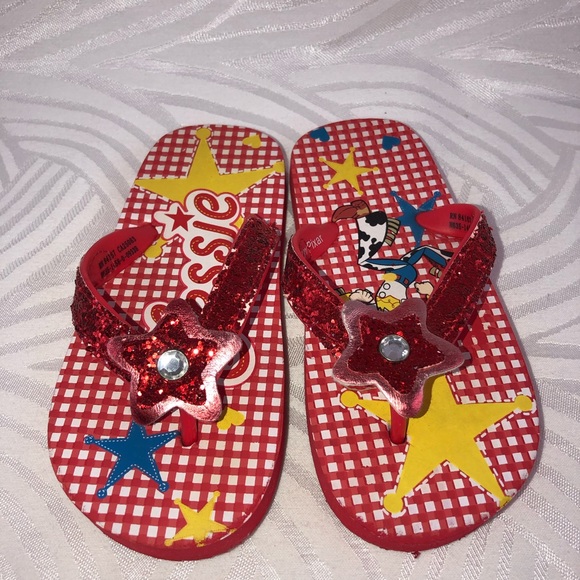 Disney Shoes Disney Store Jessie Toy Story Flip Flops Girl 9 Poshmark